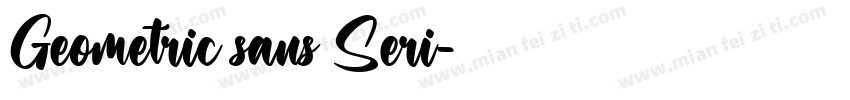 Geometric sans Seri字体转换